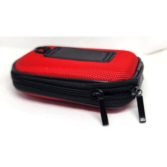 Durable Red Camera Bag/Wallet with Belt Clip and Hand Bracelet - Hard Shell - Picture 4 of 16
